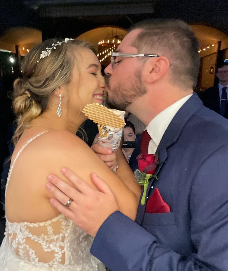 A couple sharing Gelato Brothers gelato