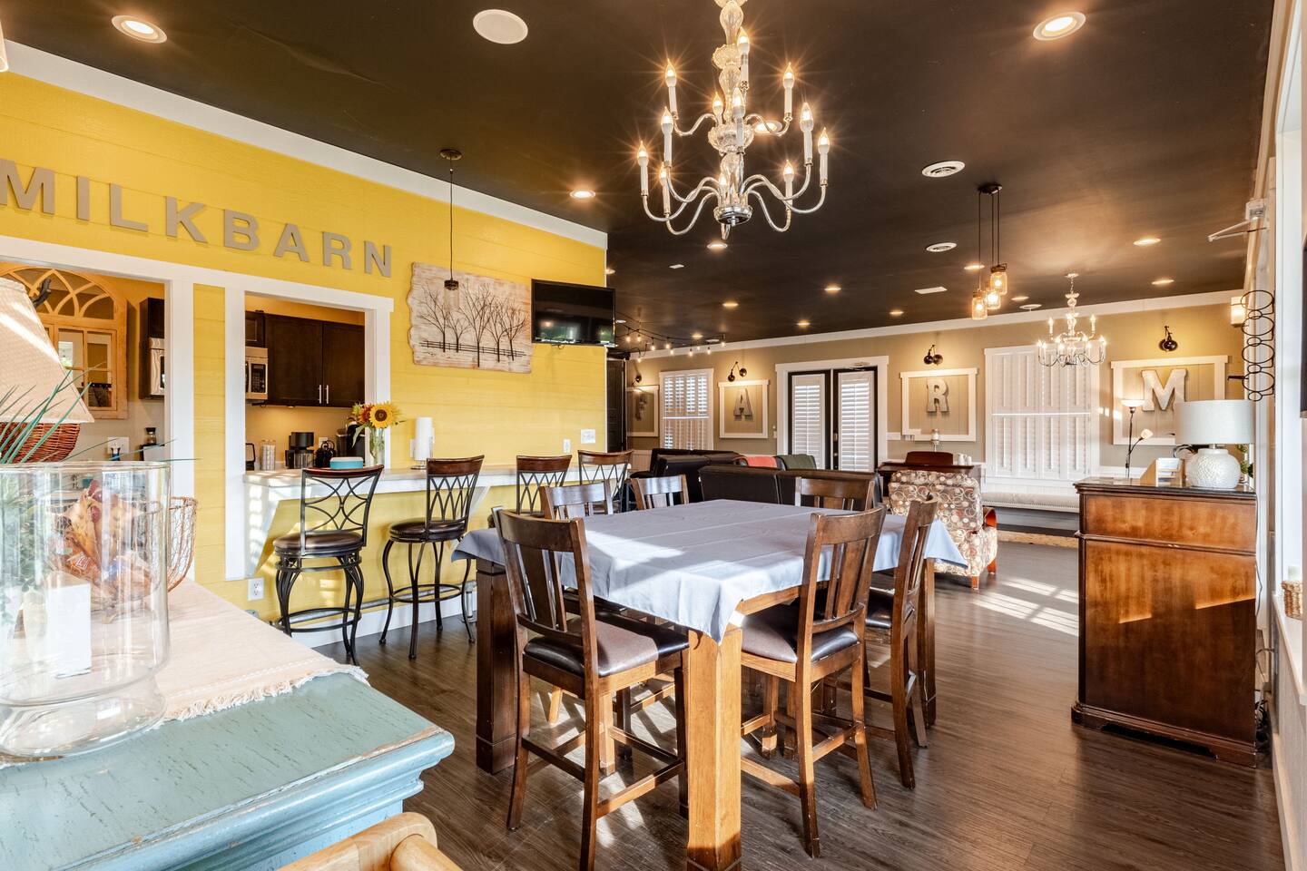 Milkbarn Farm Stay at Cedar Pond Farms — converted milk barn farmhouse lodging on the farm, with the Highland herd a short walk away.