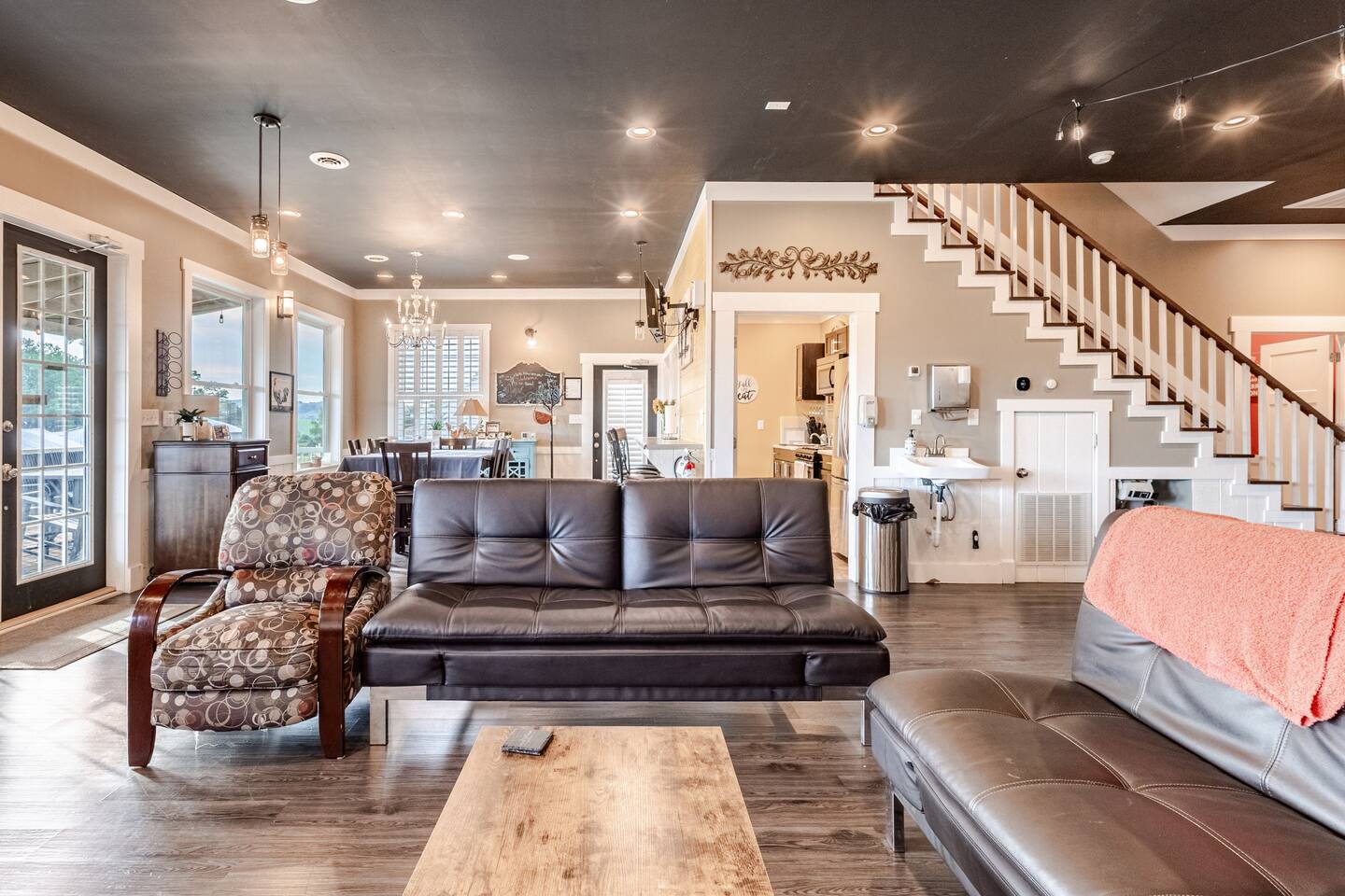 Milkbarn Farm Stay at Cedar Pond Farms — converted milk barn farmhouse lodging on the farm, with the Highland herd a short walk away.