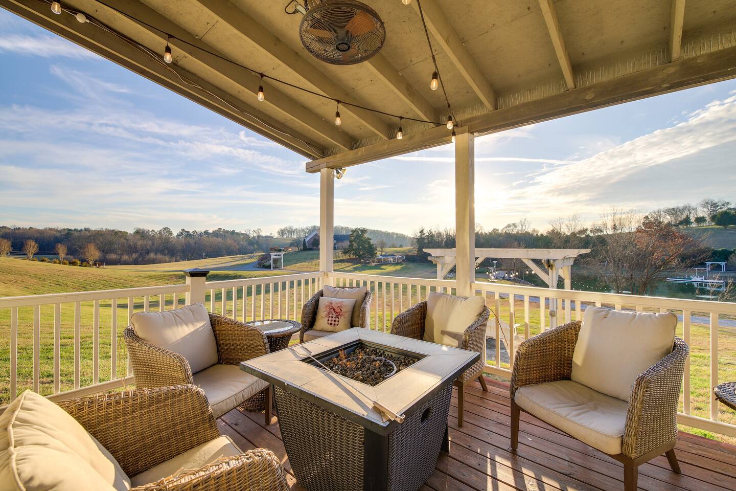 Milkbarn Farm Stay at Cedar Pond Farms in New Market — a converted milk barn farmhouse on a working farm with Scottish Highland cattle.